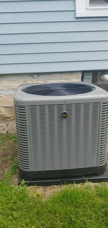 Ruud condenser install